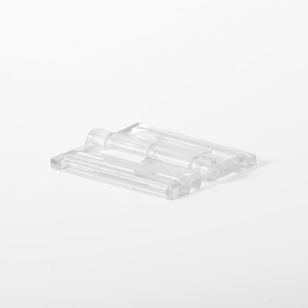 Gångjärn av akryl, 45 mm, transparent Gångjärn av akryl, 45 mm, transparent